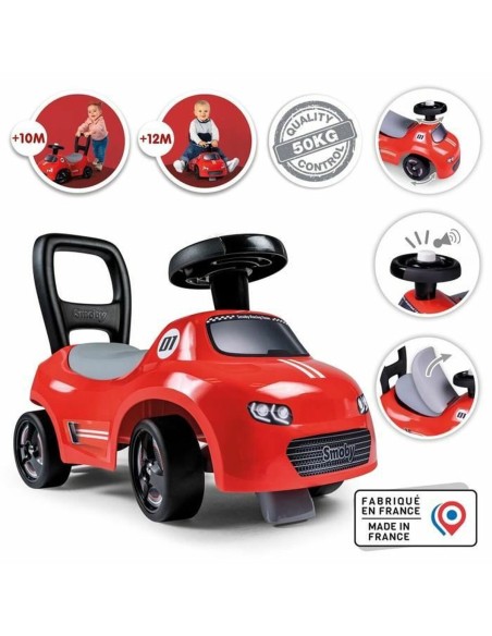 Tricycle Smoby Black Red 2-in-1
