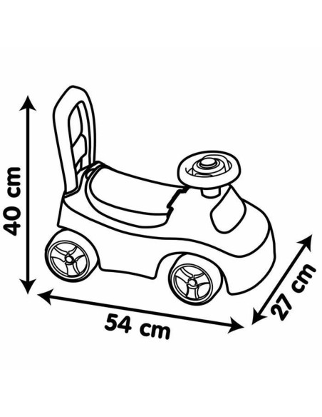 Tricycle Smoby Black Red 2-in-1