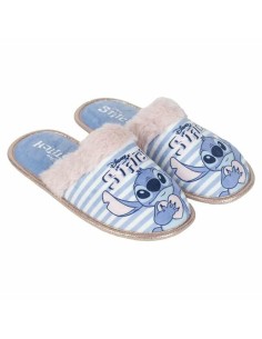 House Slippers Stitch Blue