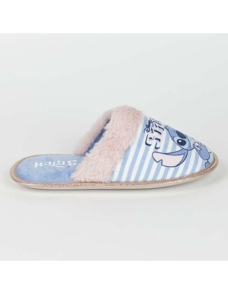 House Slippers Stitch Blue