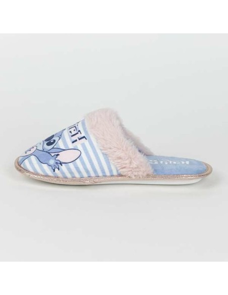 House Slippers Stitch Blue