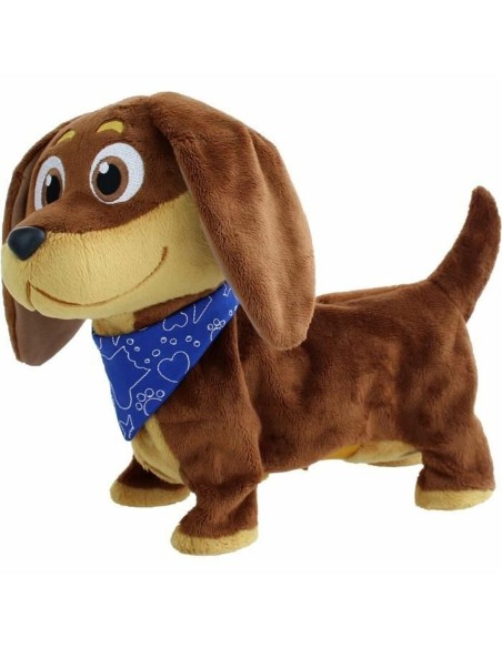 Motion-animated Stuffed Animal Goliath Dog 28 cm