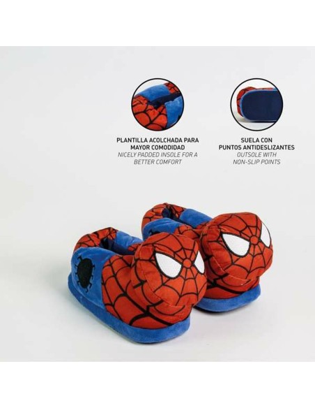 House Slippers Spider-Man Red