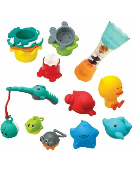 Set of Bath Toys Infantino Bath Set 17 Pieces underwater