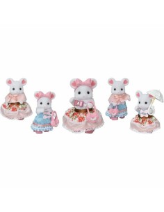 Playset Sylvanian Families The fashion suitcase and big sister marshmallow mouse For Children 2