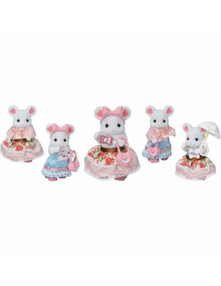 Playset Sylvanian Families The fashion suitcase and big sister marshmallow mouse For Children
