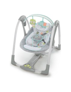 Rocking Chair Ingenuity Compact Swing - Hugs & Hoots White Grey