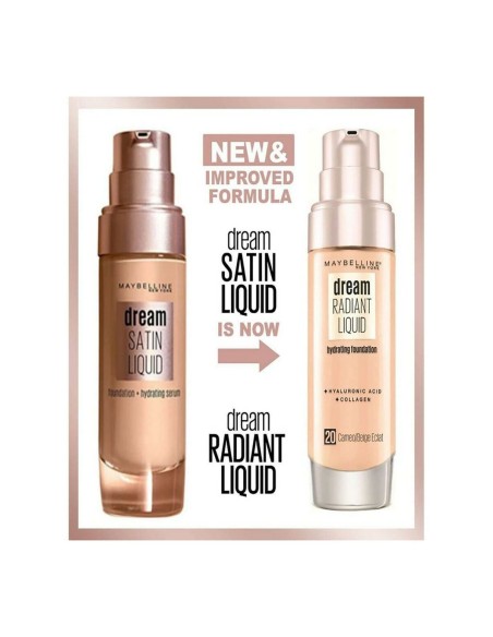 Liquid Make Up Base Maybelline Dream Satin Liquid 3-true ivory (30 ml)