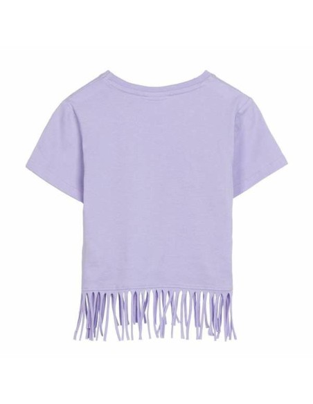 Child's Short Sleeve T-Shirt Minnie Mouse Purple