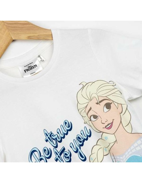 Child's Short Sleeve T-Shirt Frozen White