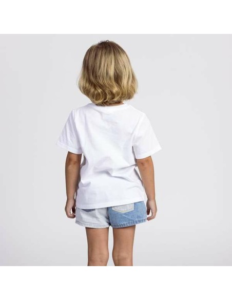 Child's Short Sleeve T-Shirt Minnie Mouse White