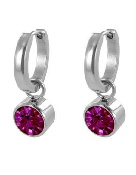Ladies' Earrings CO88 Collection 8CE-60005 Silver Fuchsia