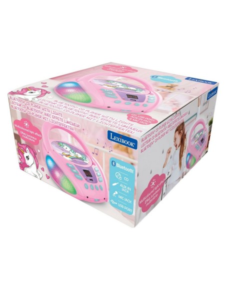 CD/MP3 Player Lexibook Children's Pink Bluetooth Unicorn