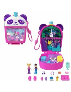 Playset Polly Pocket Panda Bubble Tea-Box with 2 mini-figures and panda HWN95