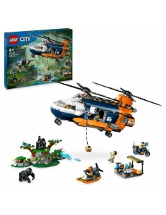Construction set Lego 60437 Jungle Explorer Helicopter Base Camp Multicolour