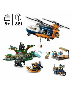 Construction set Lego 60437 Jungle Explorer Helicopter Base Camp Multicolour 2
