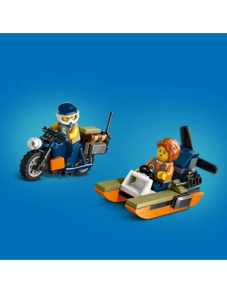 Construction set Lego 60437 Jungle Explorer Helicopter Base Camp Multicolour
