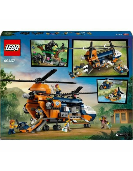 Construction set Lego 60437 Jungle Explorer Helicopter Base Camp Multicolour