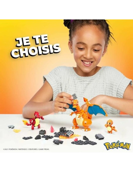 Construction set Megablocks Charmander Charmilion Charizard Pokémon 300 Pieces