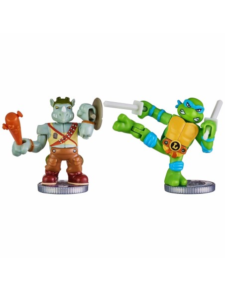 Combat figures Teenage Mutant Ninja Turtles Legends of Akedo: Leonardo vs Rocksteady