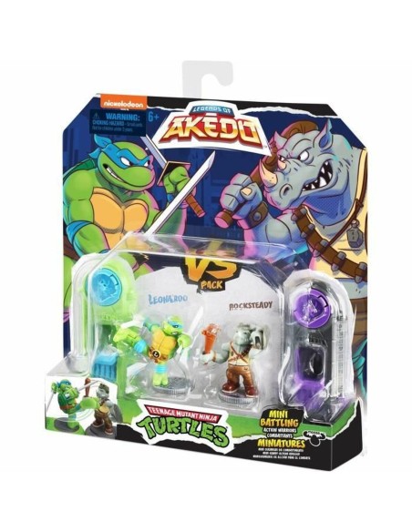 Combat figures Teenage Mutant Ninja Turtles Legends of Akedo: Leonardo vs Rocksteady