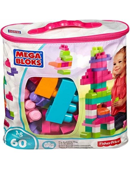 Construction set Megablocks DCH54 60 Pieces Multicolour Pink + 1 year