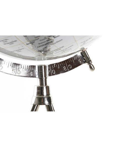 Globe DKD Home Decor White Metal Plastic 27 x 25 x 61 cm