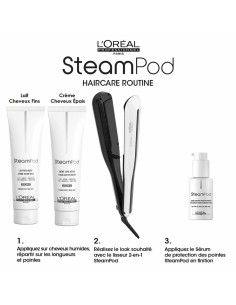 Hair Straightener L'Oréal Paris E3141800 White/Black 2-in-1 White 2