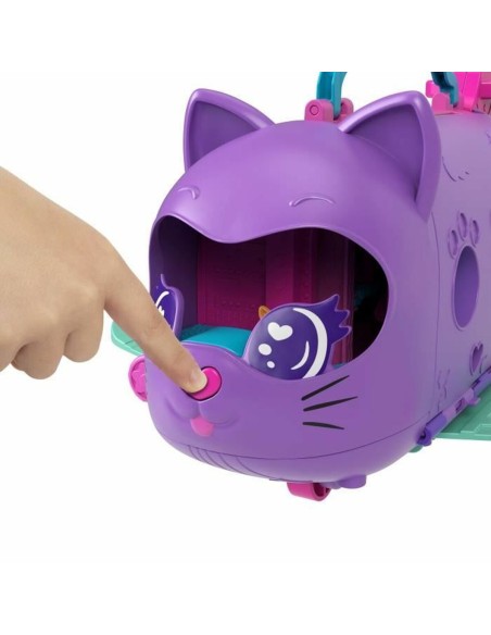 Playset Polly Pocket Transforming Kitten Airplane-Box