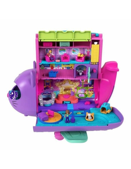 Playset Polly Pocket Transforming Kitten Airplane-Box