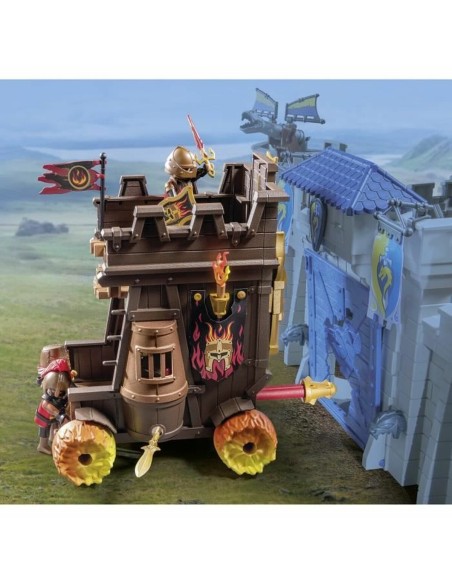 Playset Playmobil 71643 - Burnham Raiders tank 68 Pieces
