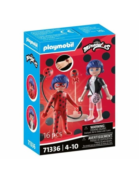 Playset Playmobil 71336 Miraculous: Marinette & Ladybug 16 Pieces