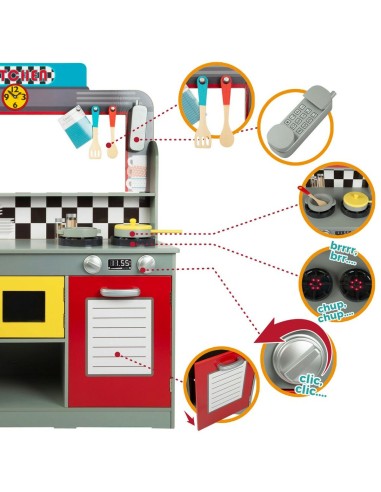 Toy kitchen Play & Learn Retro 90 x 104 x 58 cm