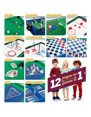 Multi-game Table CB Games 107 x 83,5 x 61 cm 12-in-1