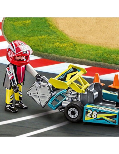 Playset City Action Go Kart Playmobil 9322 - Action - Karting Pilot Case (29 pcs)