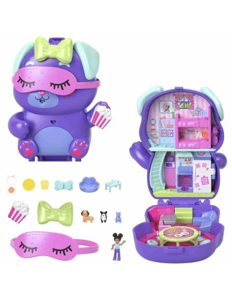 Playset Polly Pocket PUPPY PYJAMA PARTY BOX