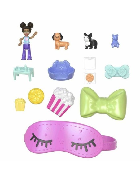 Playset Polly Pocket PUPPY PYJAMA PARTY BOX