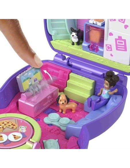 Playset Polly Pocket PUPPY PYJAMA PARTY BOX