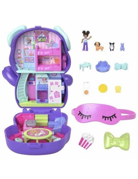 Playset Polly Pocket PUPPY PYJAMA PARTY BOX