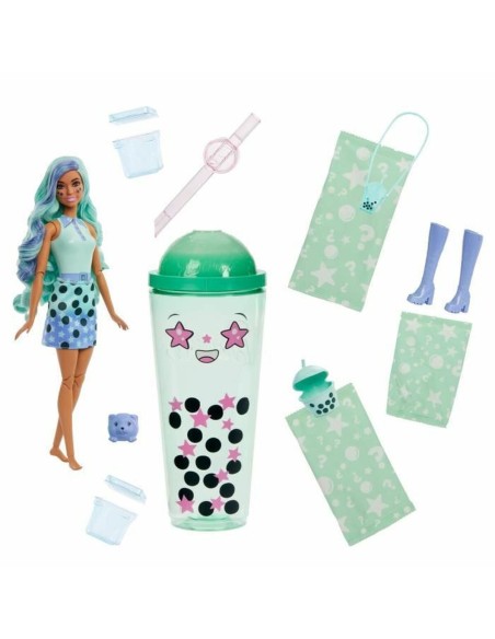 Baby Doll with Accessories Barbie Pop Reveal Scented Doll Bubble Tea Series