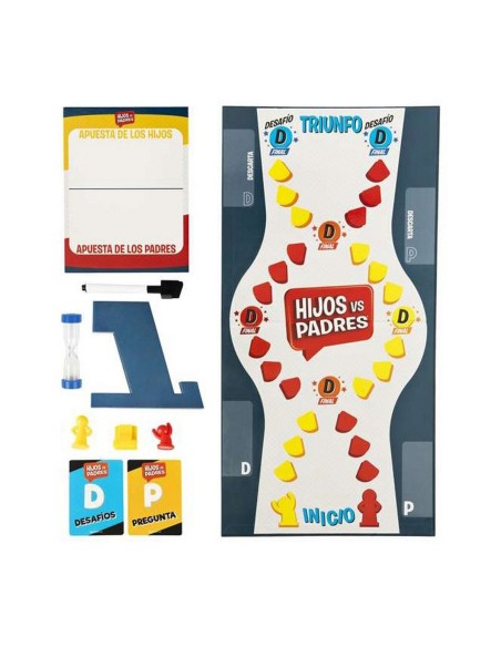 Board game Spin Master Hijos vs Padres 206 Pieces 26,99 x 26,99 x 5,4 cm