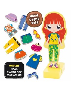 Educational Game Lisciani Giochi Magnetic Fashion Doll (FR) 2