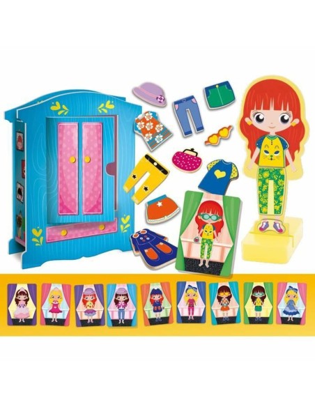 Educational Game Lisciani Giochi Magnetic Fashion Doll (FR)
