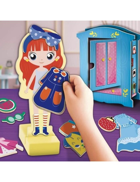 Educational Game Lisciani Giochi Magnetic Fashion Doll (FR)