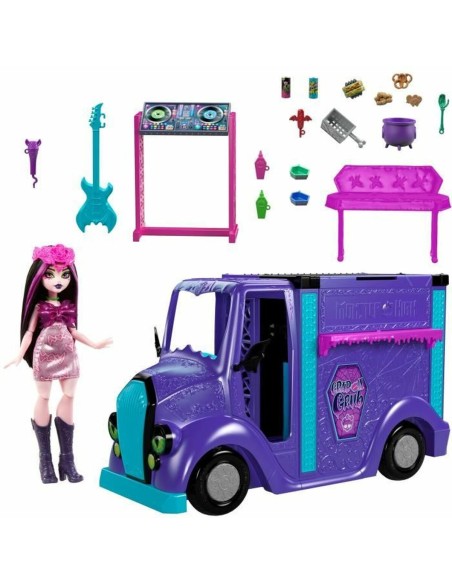 Baby Doll with Accessories Monster High Tour Bus Rock Sang-sationnel
