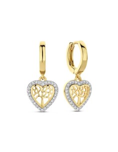 Ladies' Earrings New Bling 9NB-1433 Golden