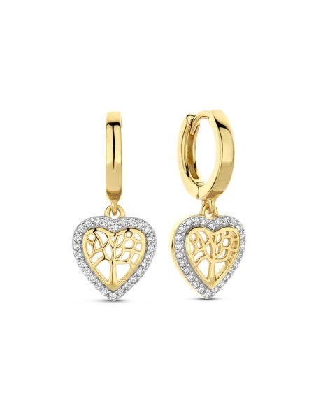 Ladies' Earrings New Bling 9NB-1433 Golden