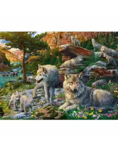 Puzzle Ravensburger Wolves in Spring 2