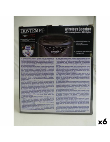 Speaker with Karaoke Microphone Bontempi 6 Units