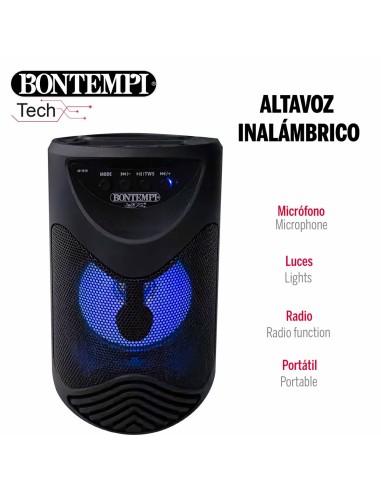 Speaker with Karaoke Microphone Bontempi 6 Units
